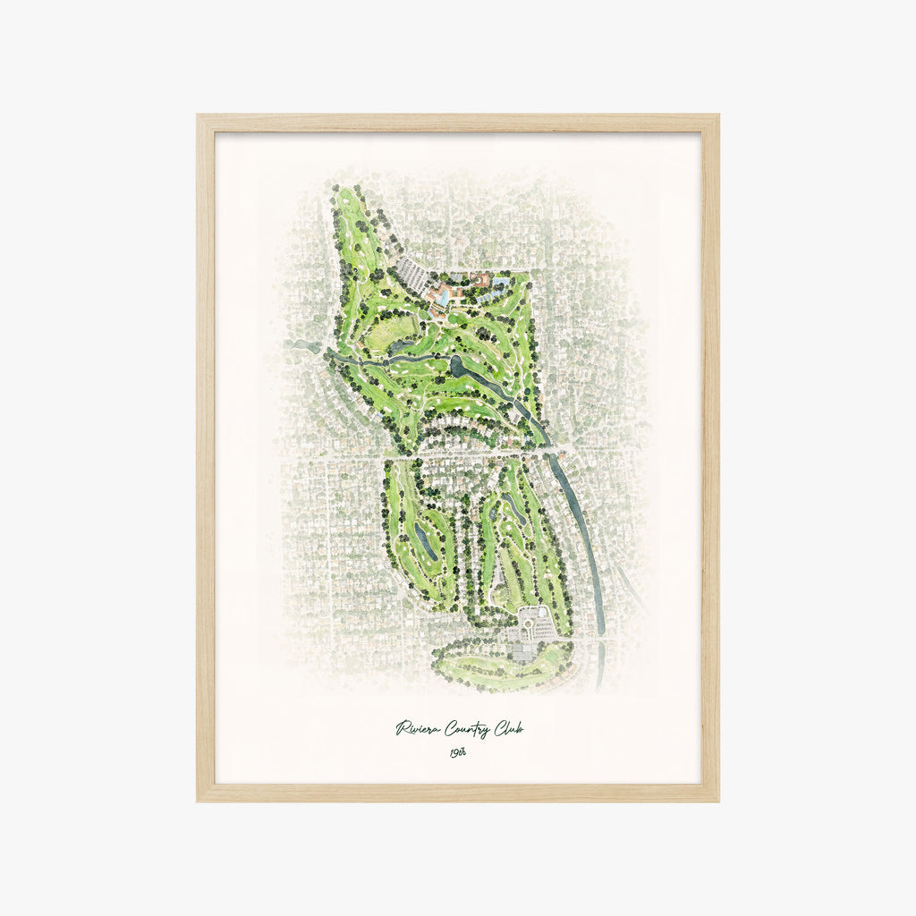 Riviera Country Club wood frame