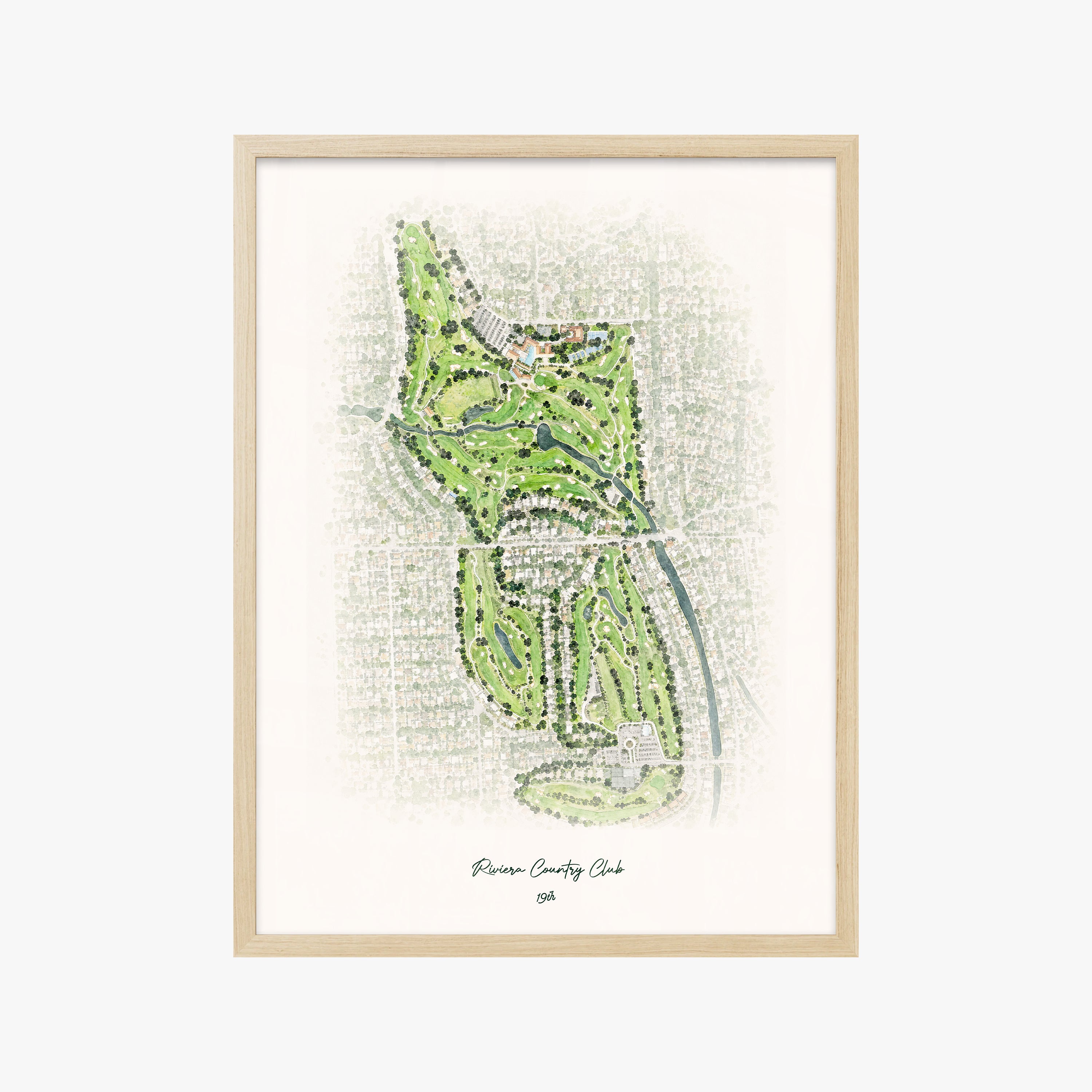 Riviera Country Club wood frame