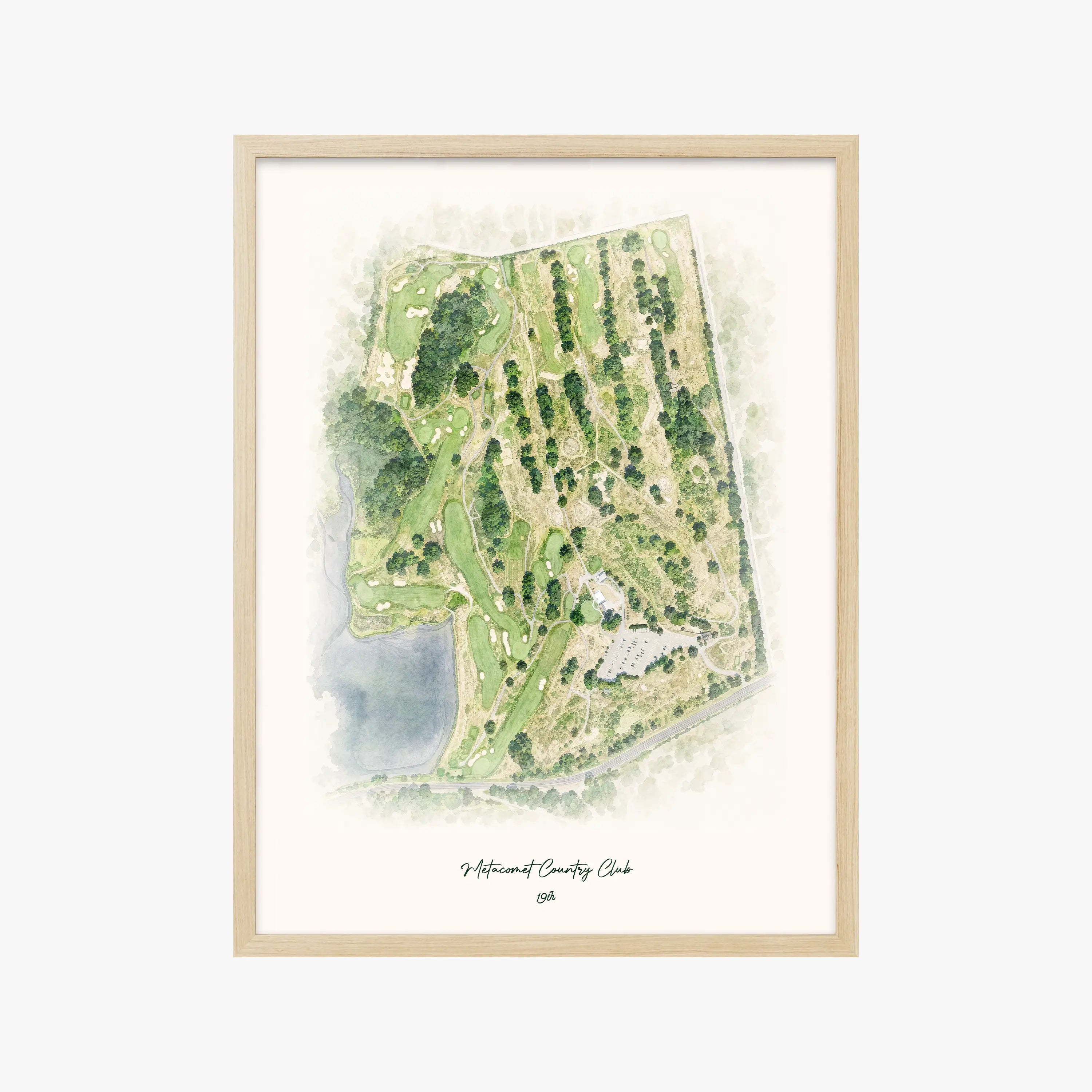 Metacomet Country Club wood frame