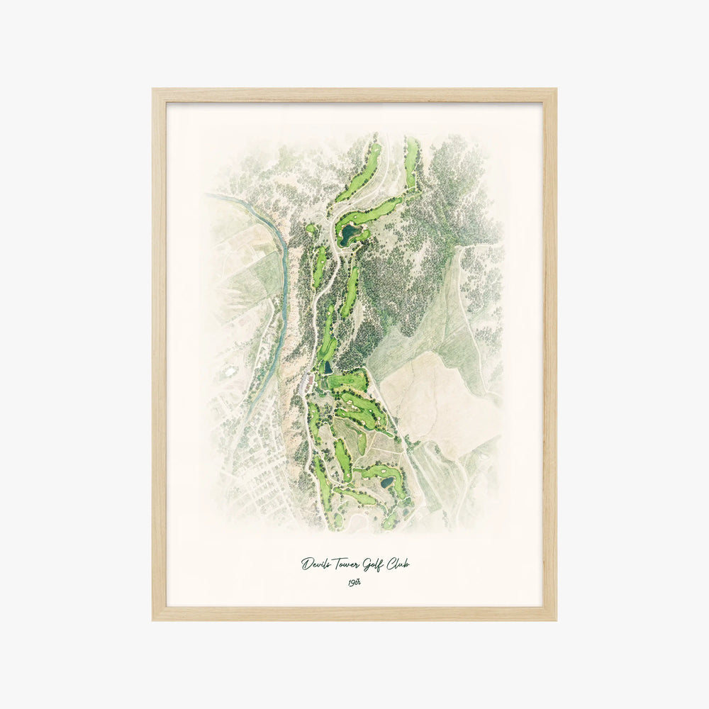 Devils Tower Golf Club wood frame