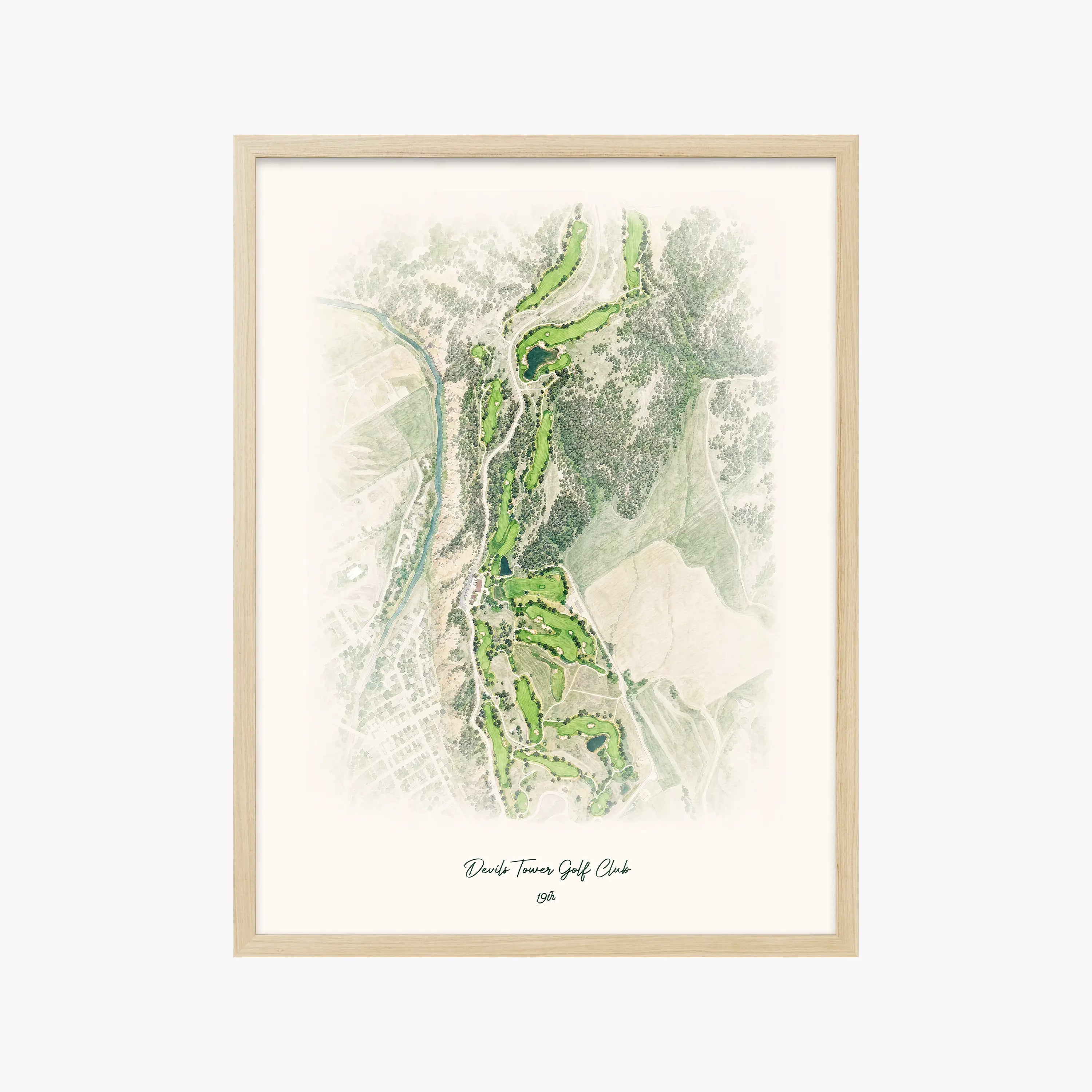 Devils Tower Golf Club wood frame