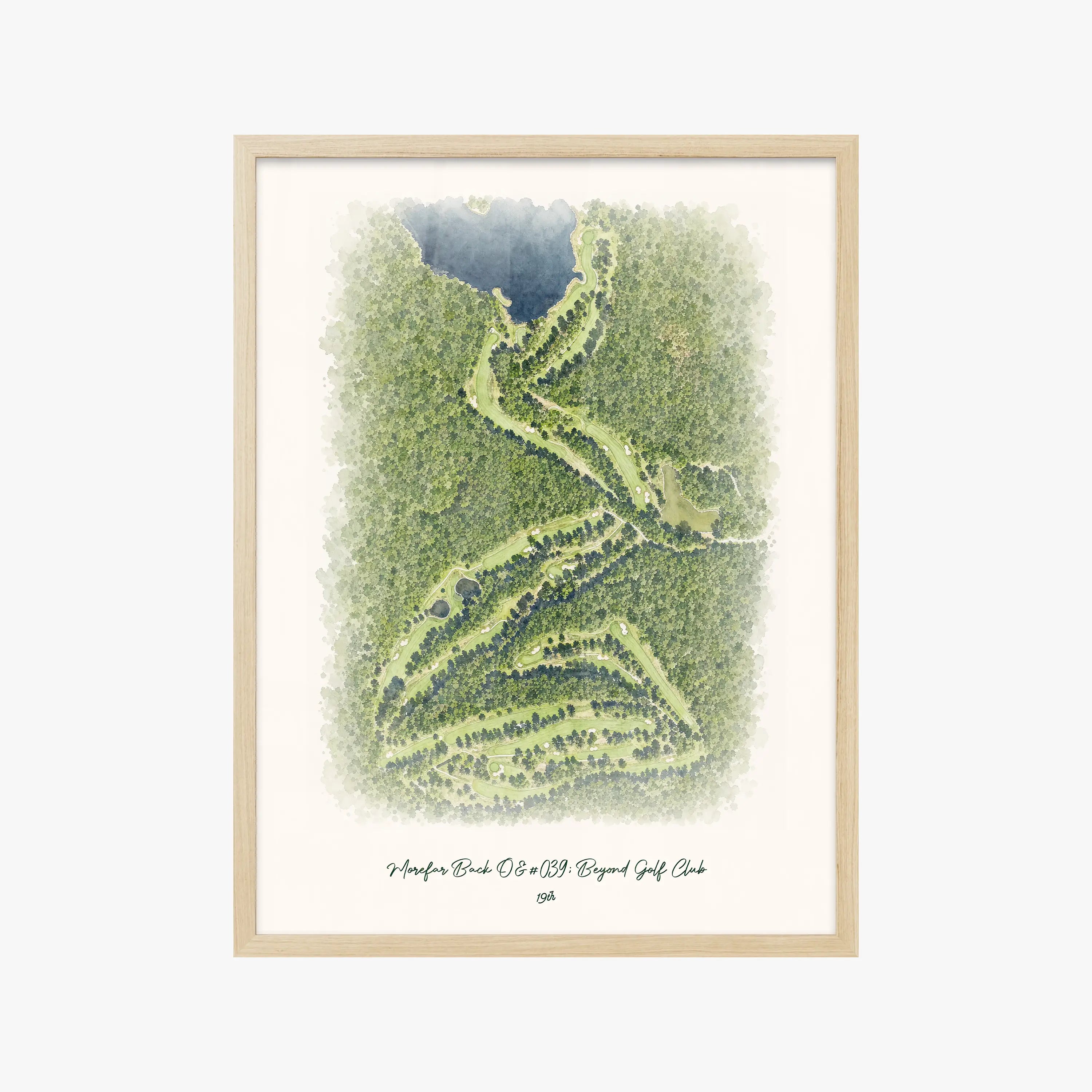 Morefar Back O' Beyond Golf Club wood frame