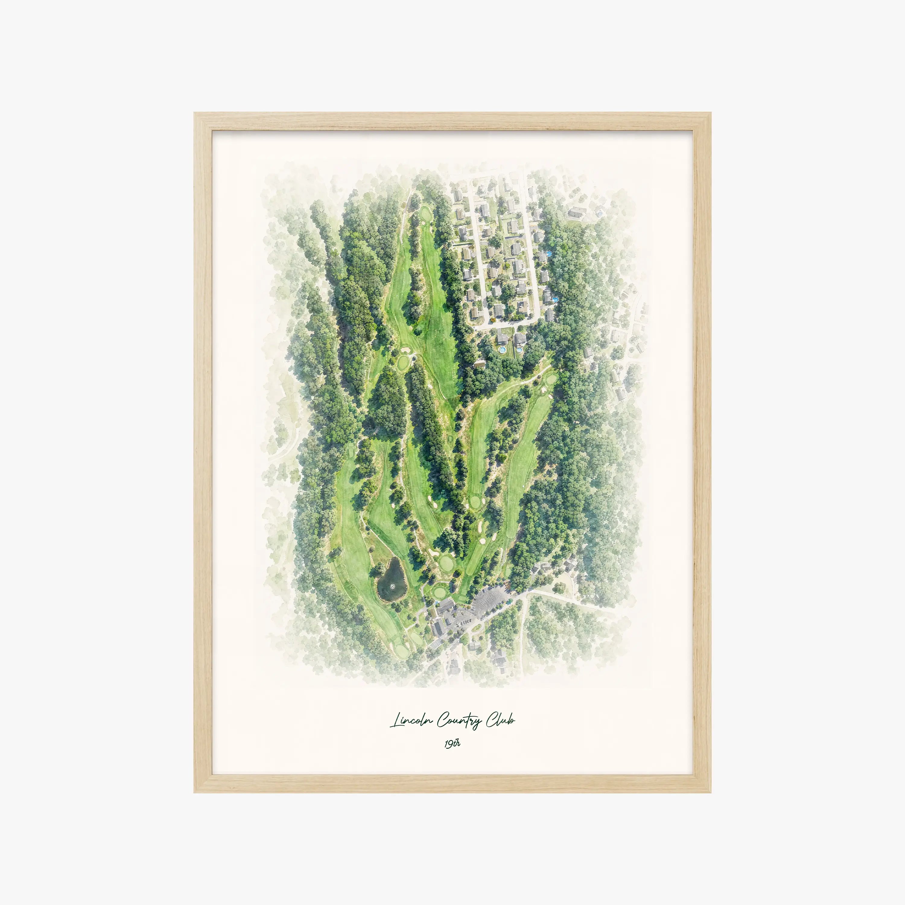 Lincoln Country Club wood frame