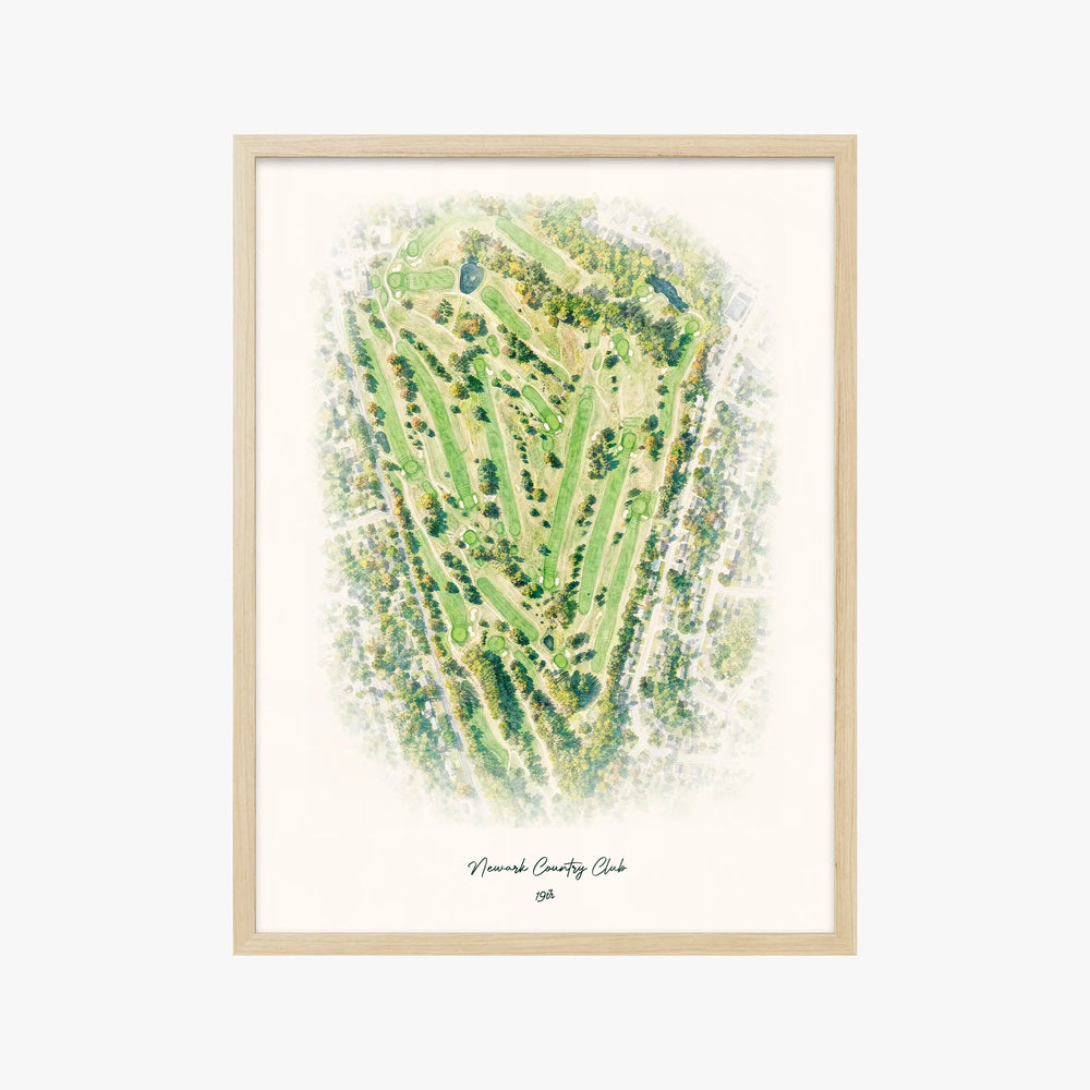 Newark Country Club wood frame