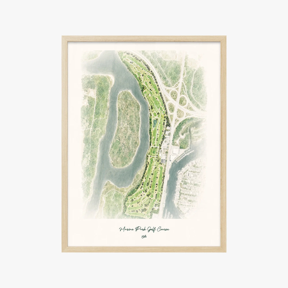 Marine Park Golf Course wood frame
