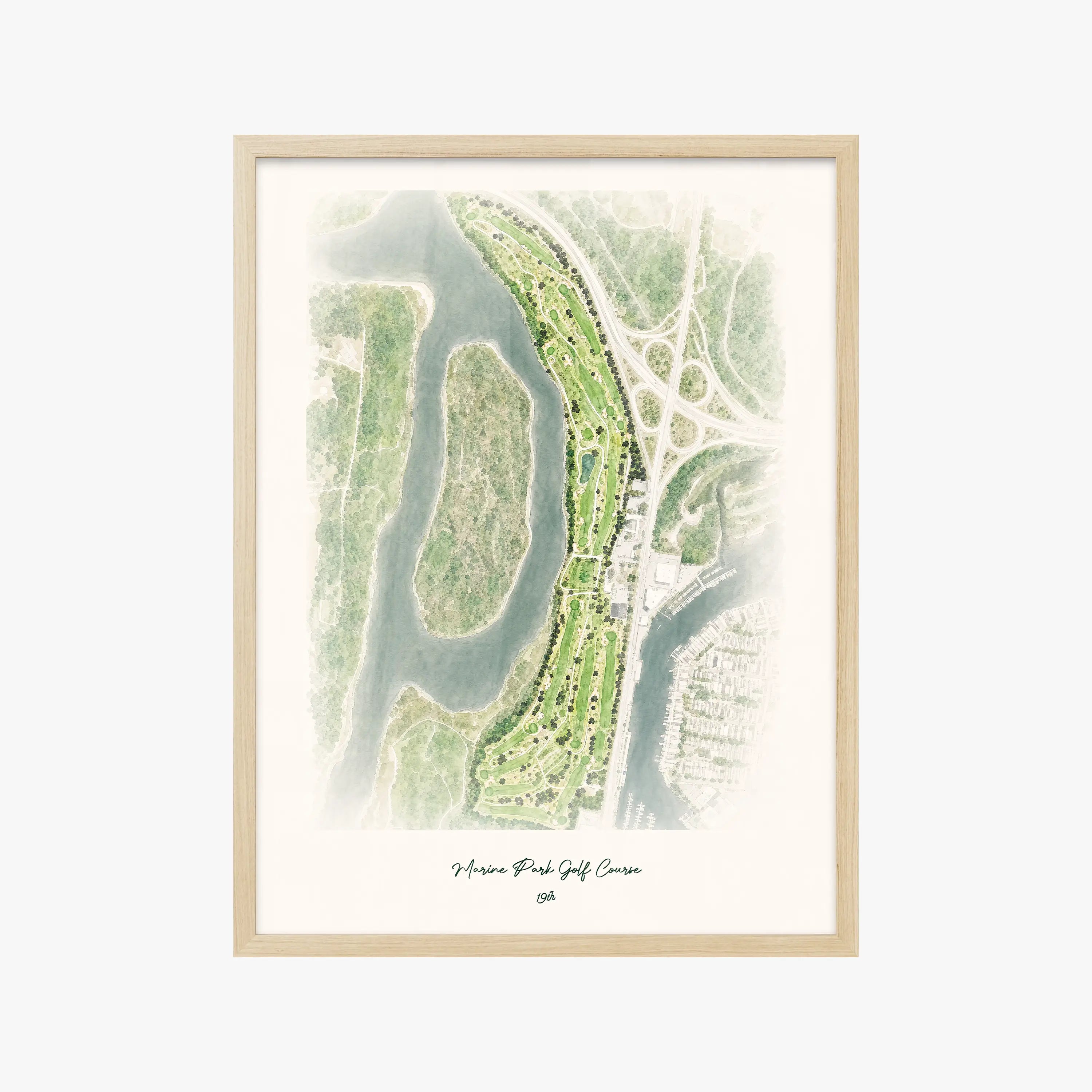 Marine Park Golf Course wood frame