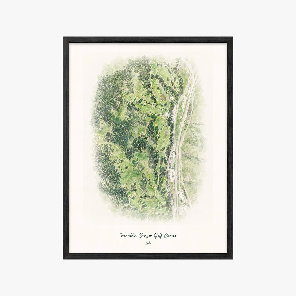 Franklin Canyon Golf Course black frame