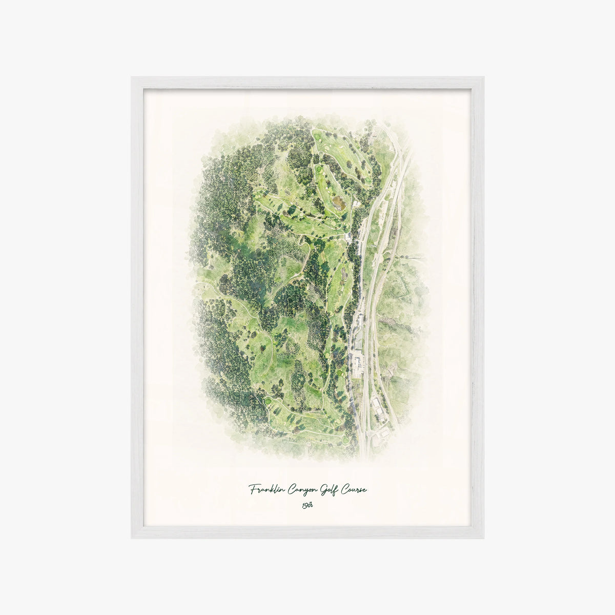 Franklin Canyon Golf Course white frame