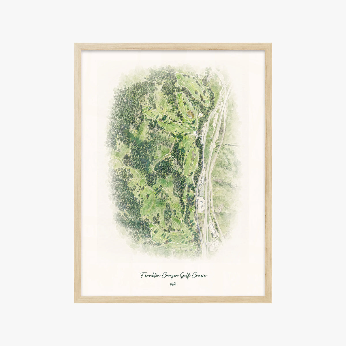 Franklin Canyon Golf Course wood frame