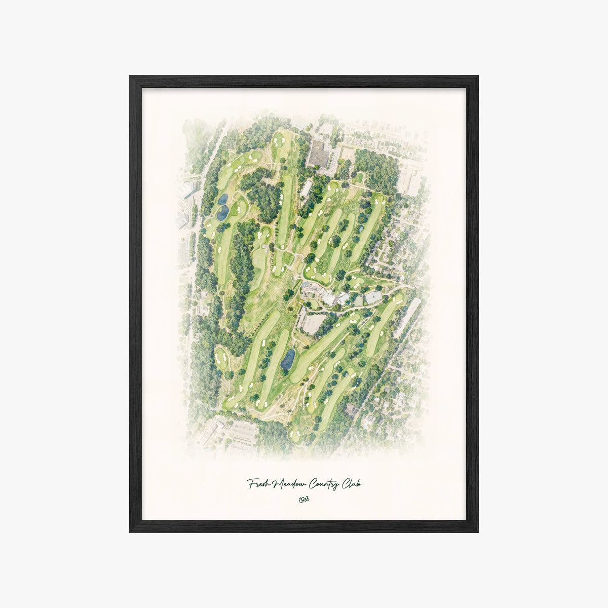 Fresh Meadow Country Club black frame