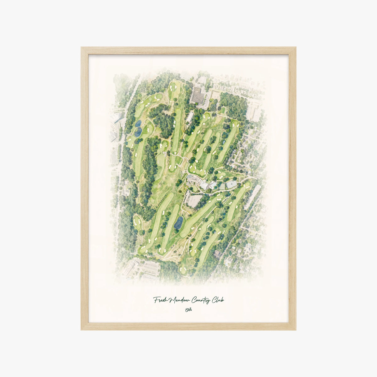 Fresh Meadow Country Club wood frame