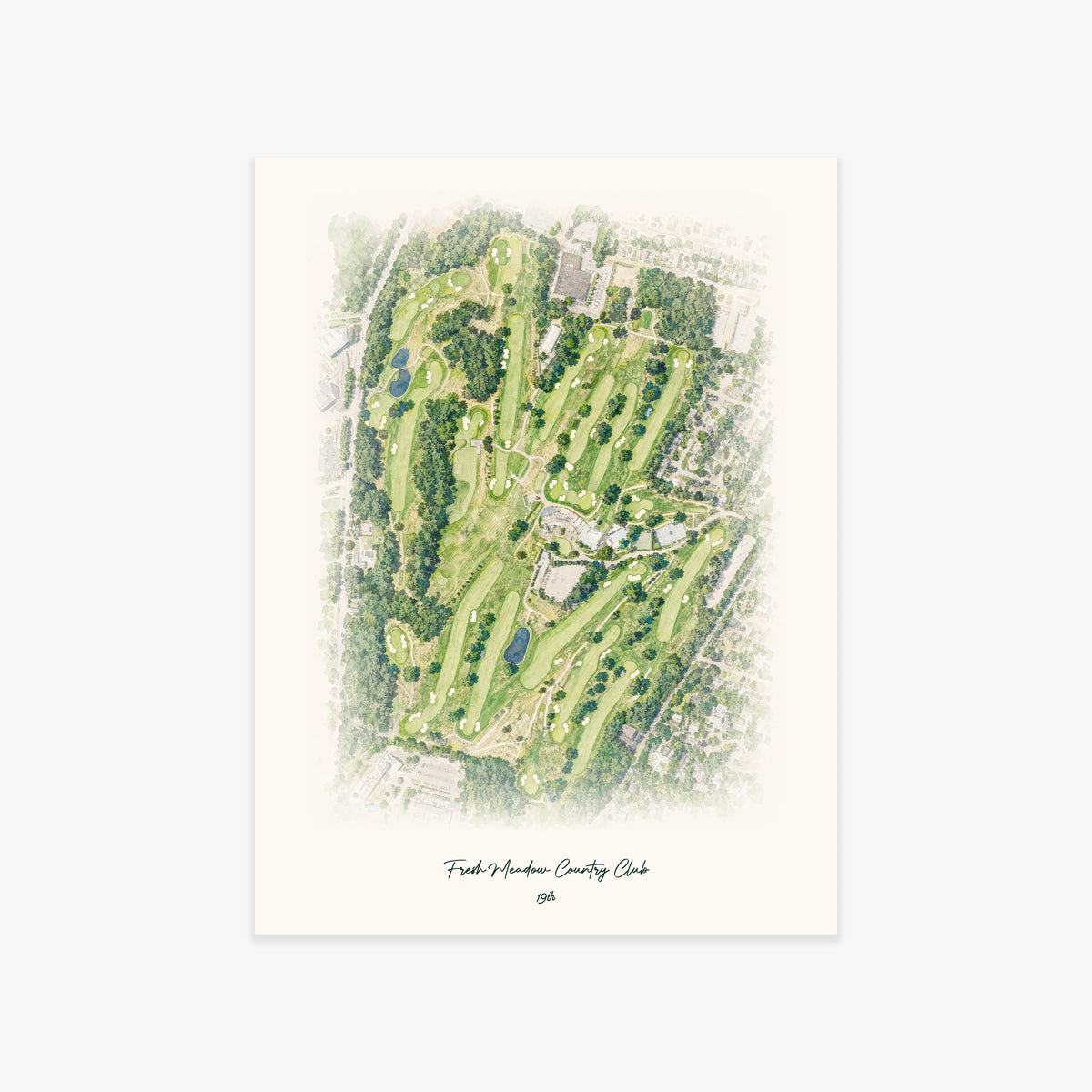 Fresh Meadow Country Club printed artwork