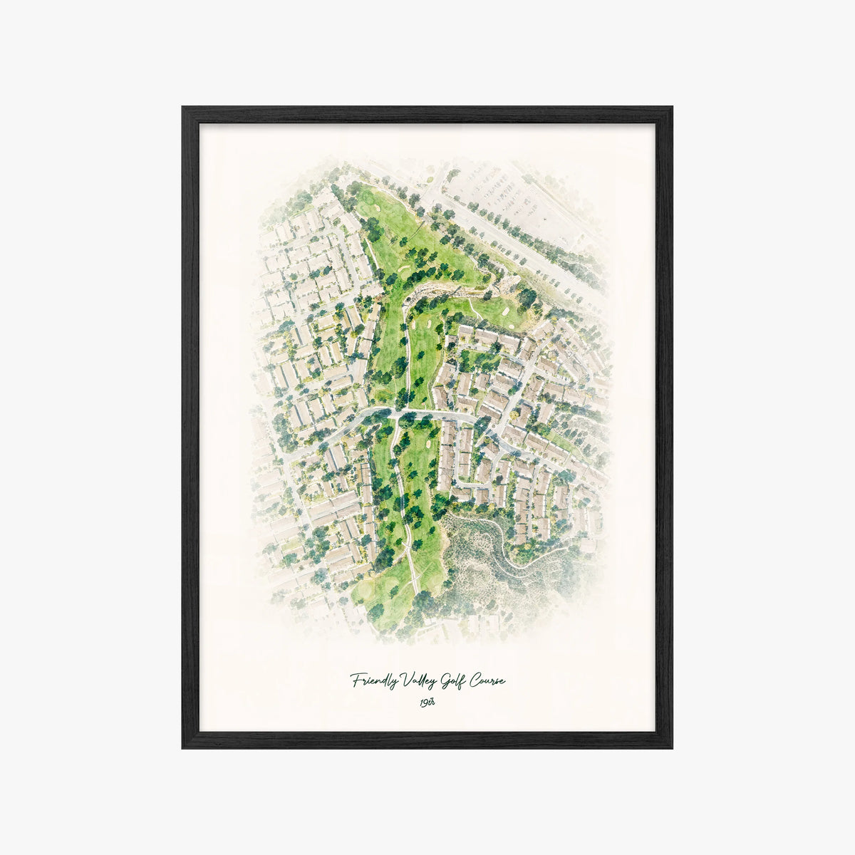 Friendly Valley Golf Course black frame