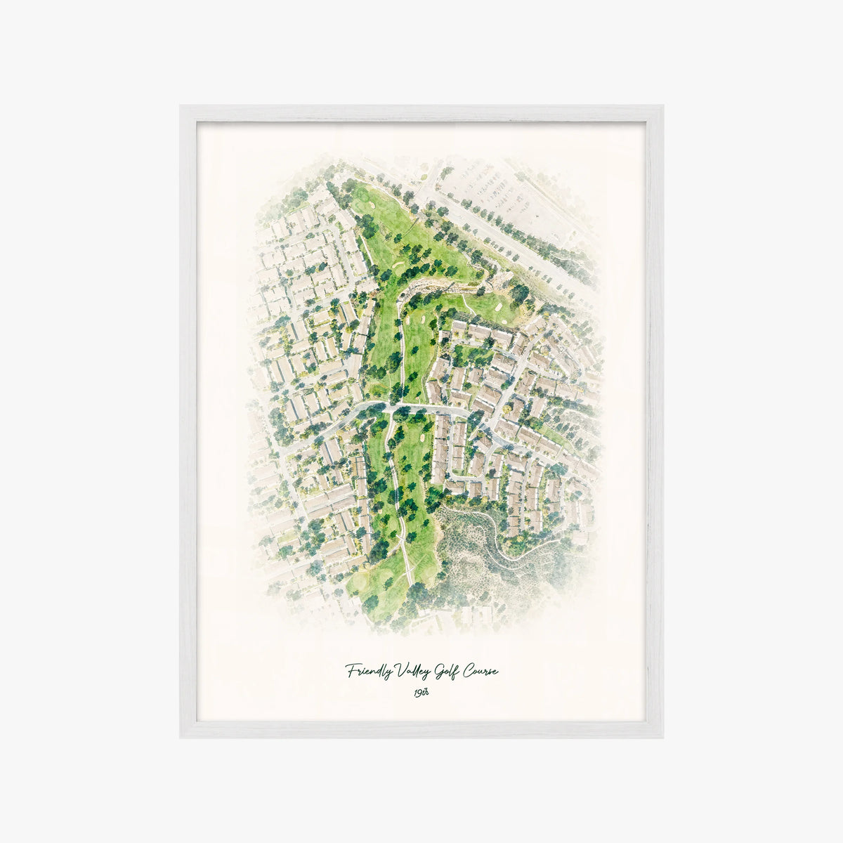 Friendly Valley Golf Course white frame