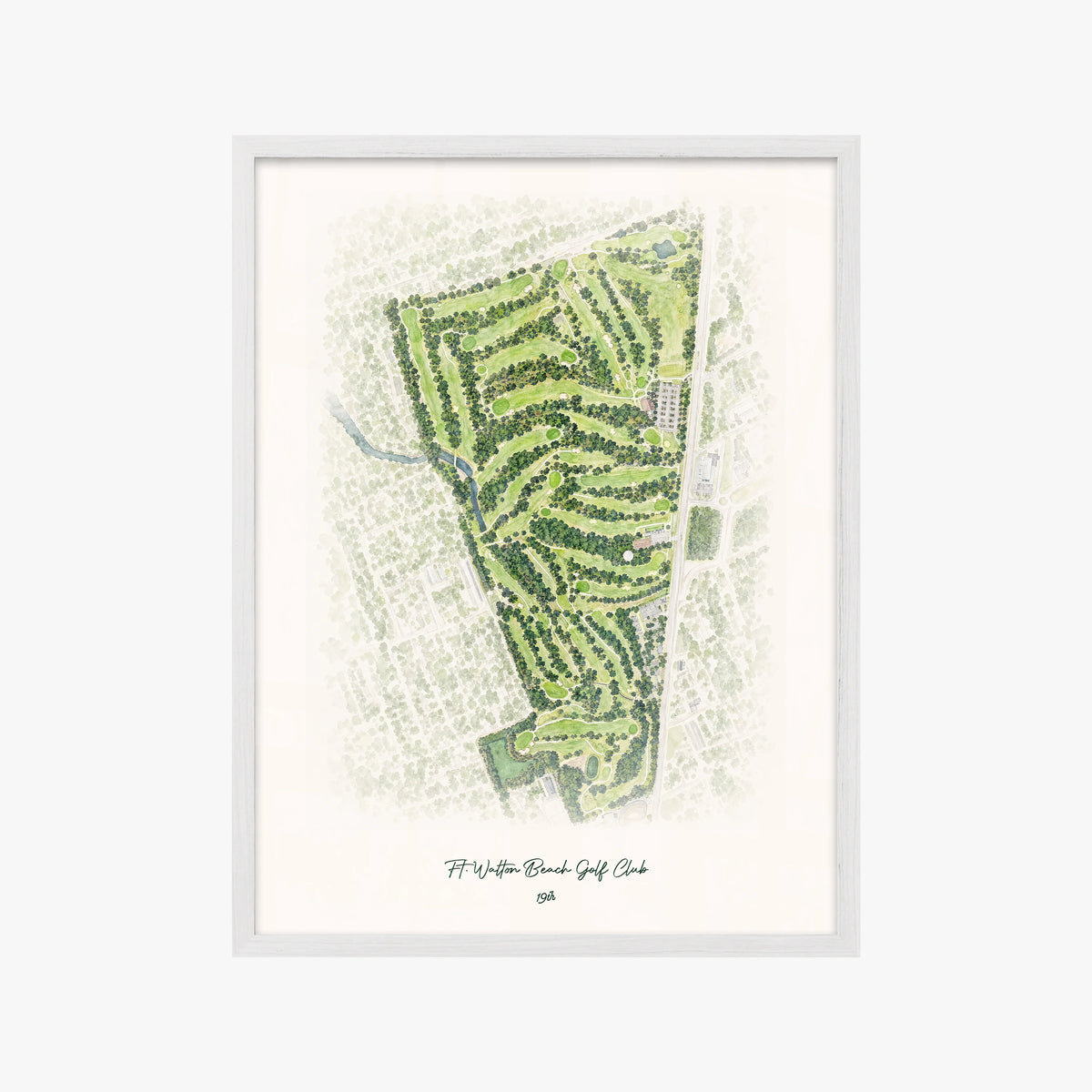 Ft. Walton Beach Golf Club white frame