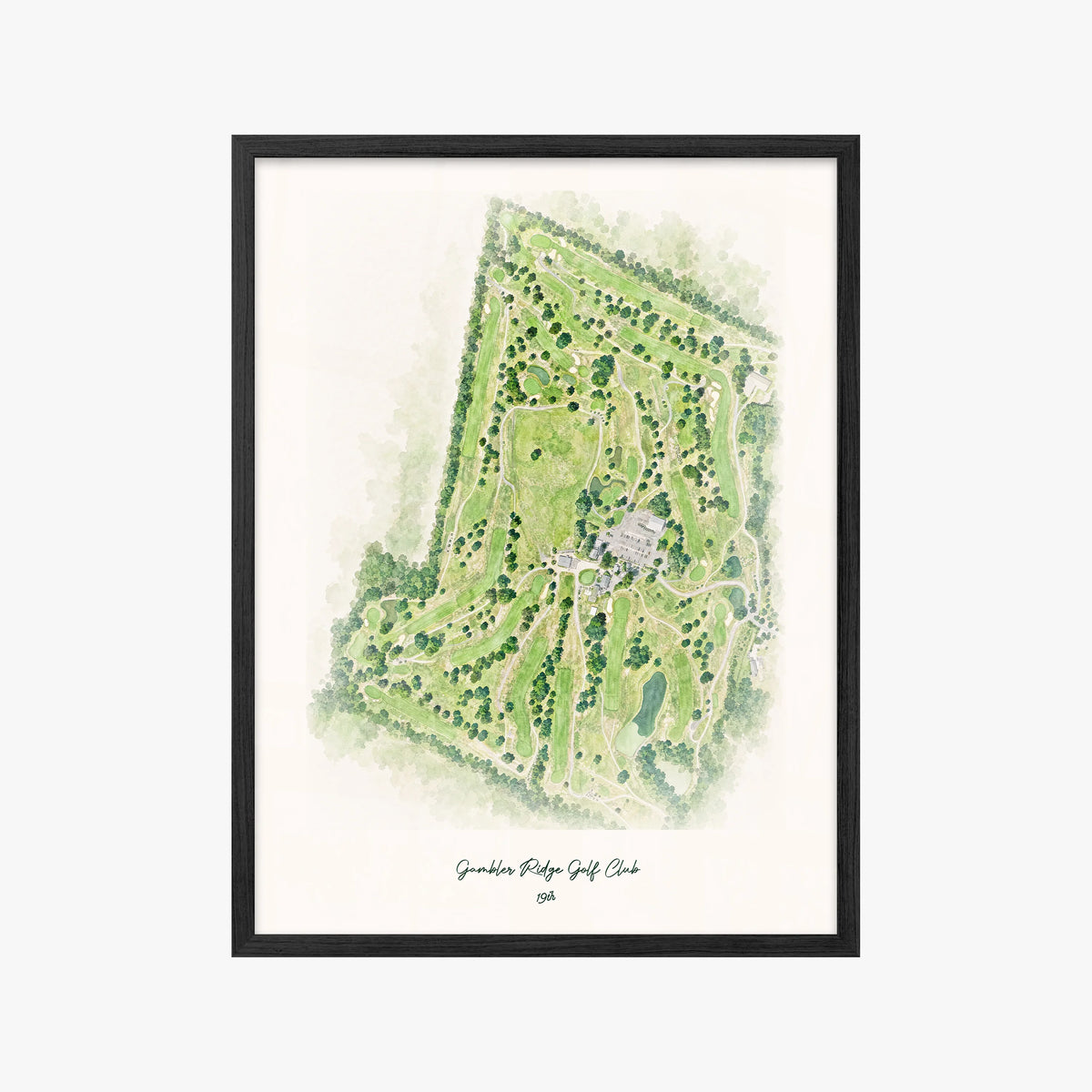 Gambler Ridge Golf Club black frame