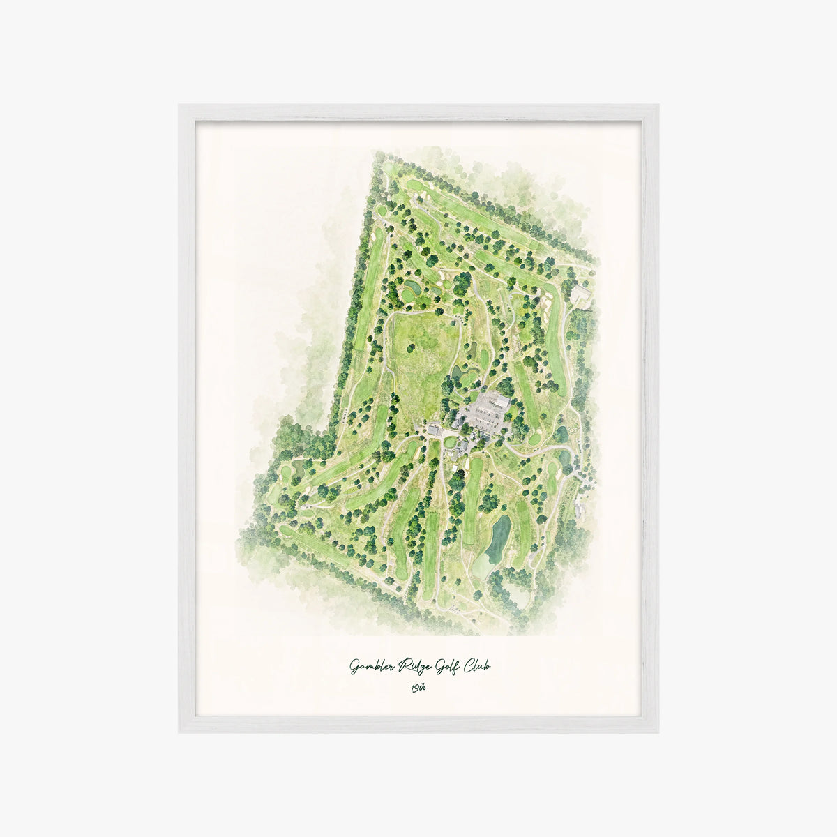 Gambler Ridge Golf Club white frame