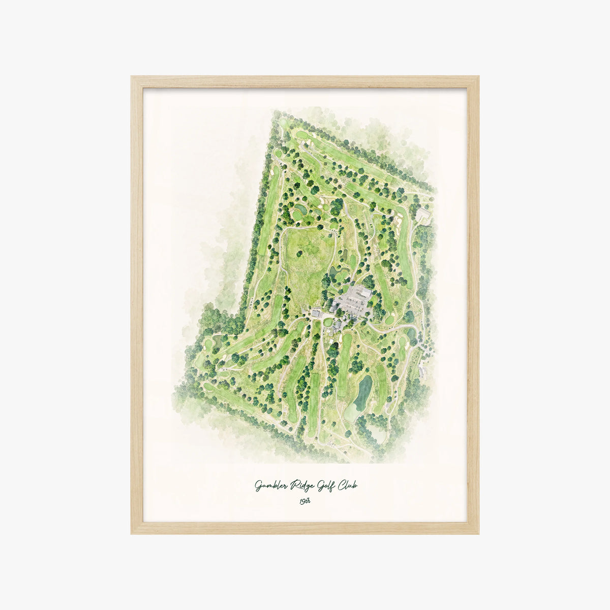 Gambler Ridge Golf Club wood frame