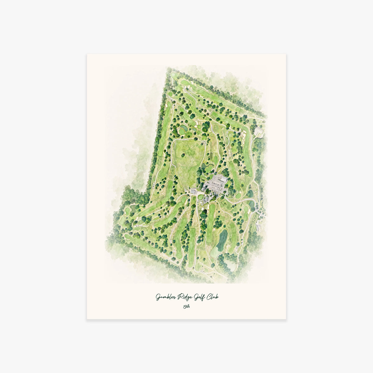 Gambler Ridge Golf Club printed artwork