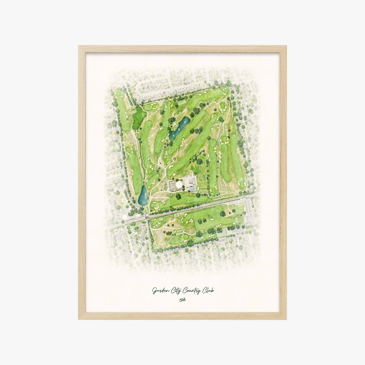 Garden City Country Club wood frame