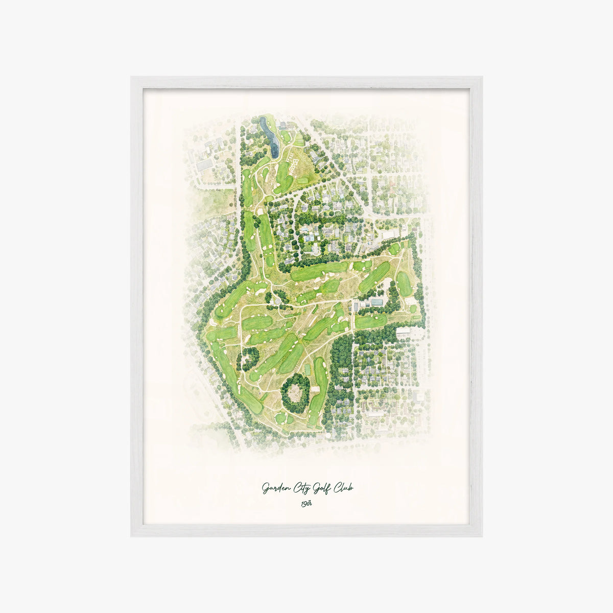 Garden City Golf Club white frame
