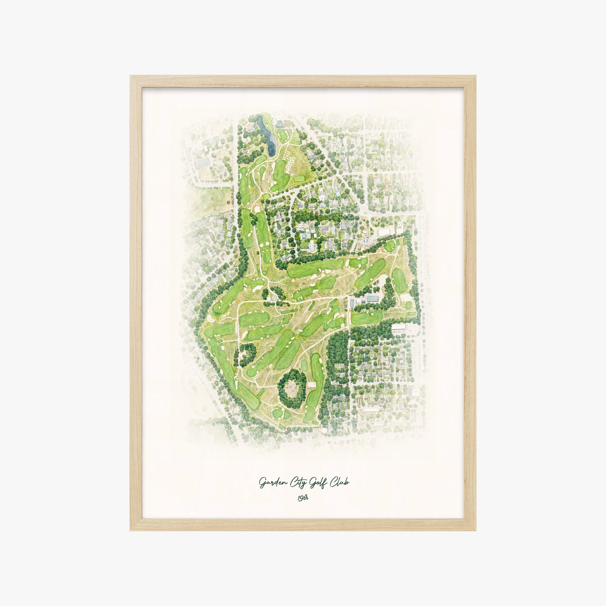Garden City Golf Club wood frame