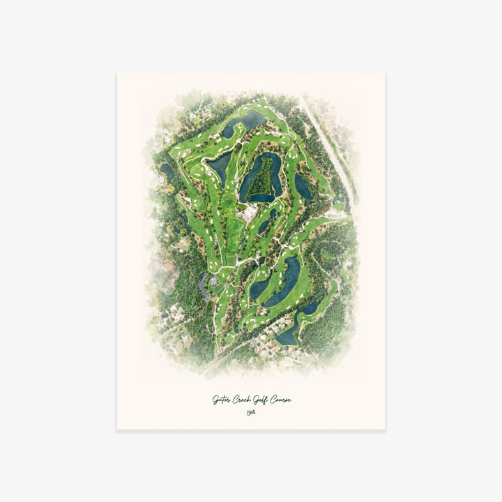 Gator Creek Golf Course printed artwork