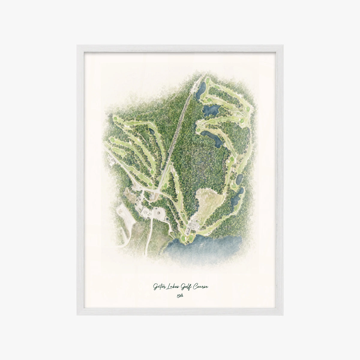 Gator Lakes Golf Course white frame
