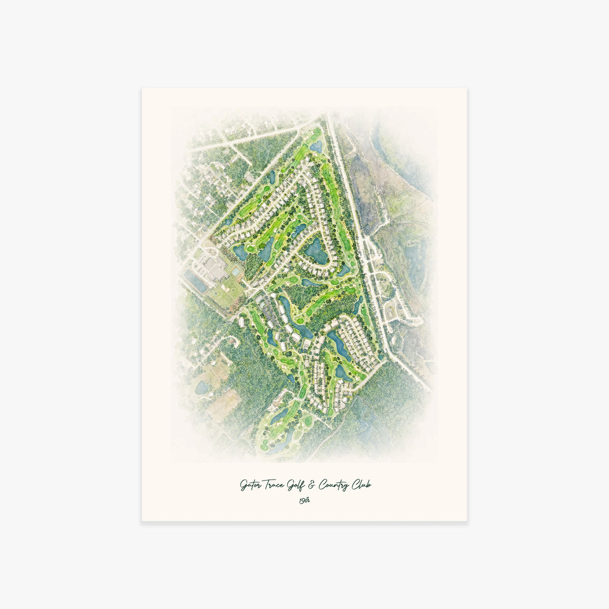 Gator Trace Golf & Country Club printed artwork