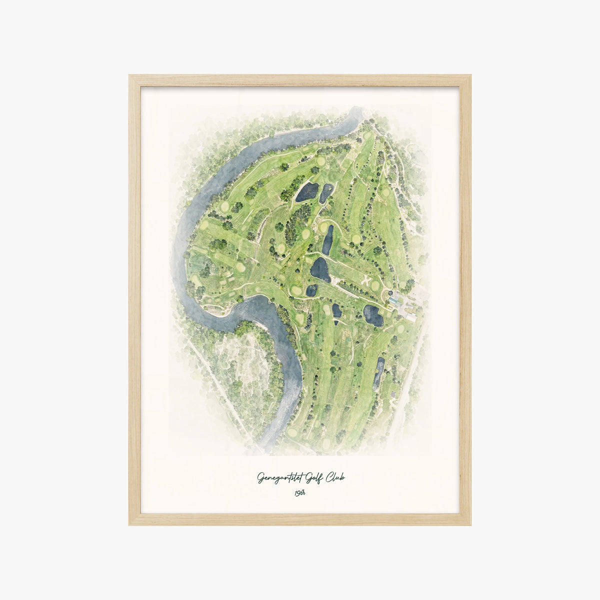 Genegantslet Golf Club wood frame