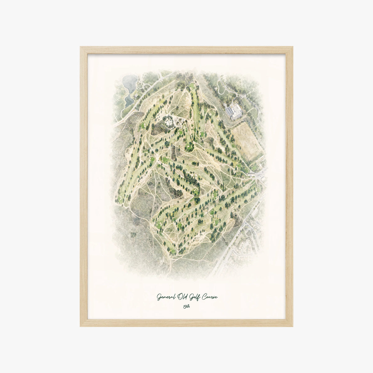 General Old Golf Course wood frame