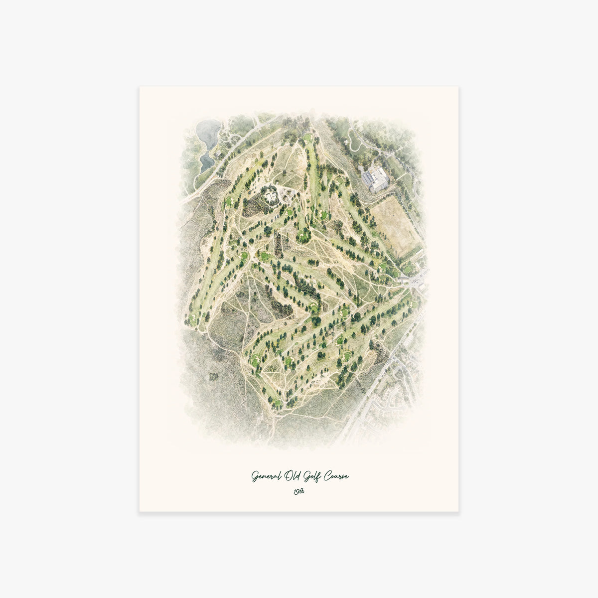General Old Golf Course printed artwork