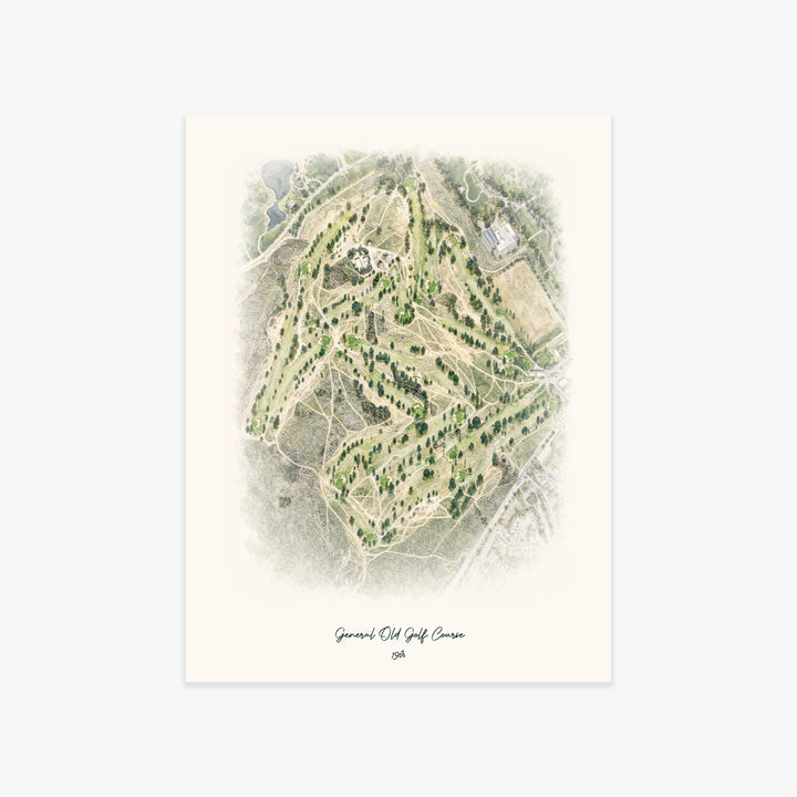 General Old Golf Course printed artwork