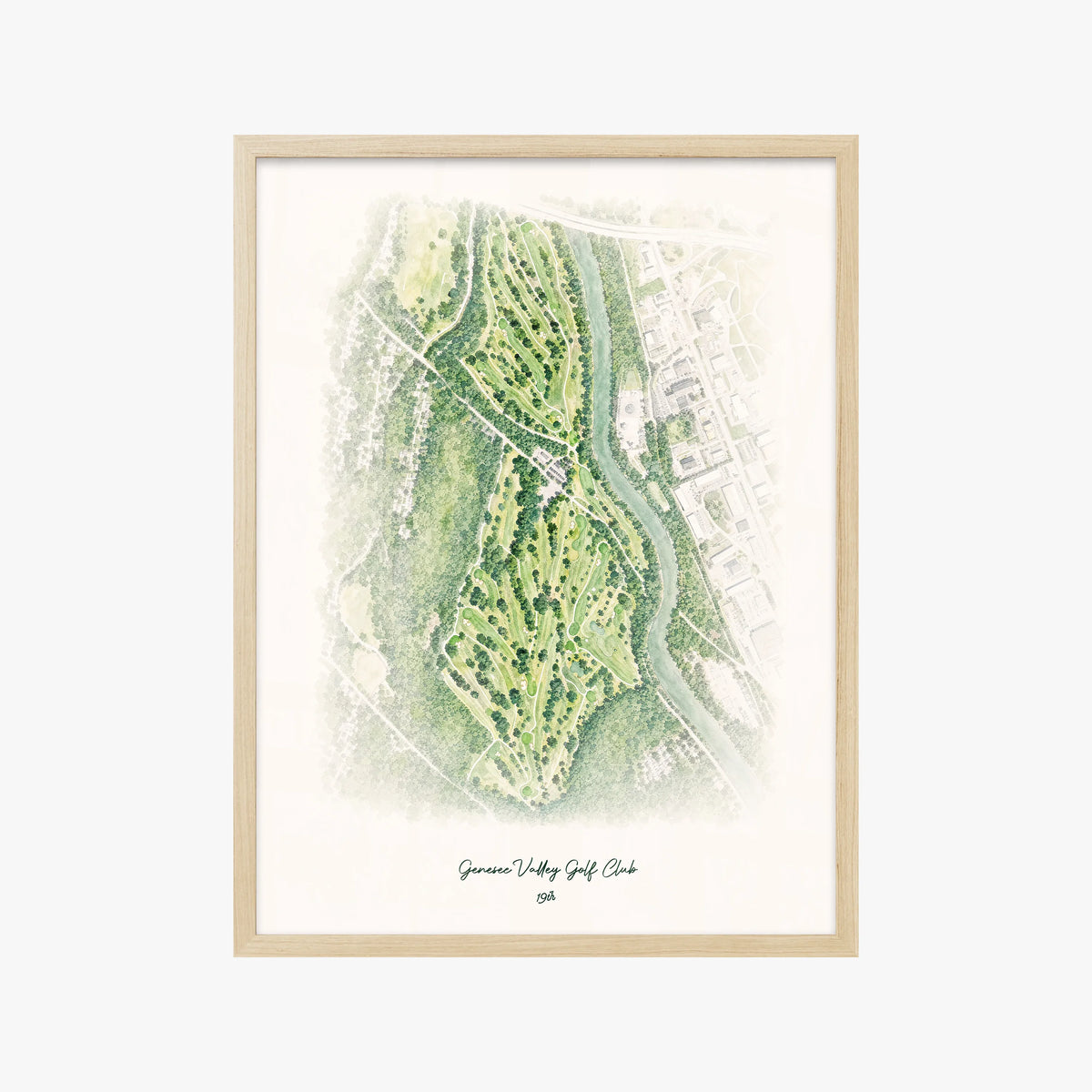 Genesee Valley Golf Club wood frame