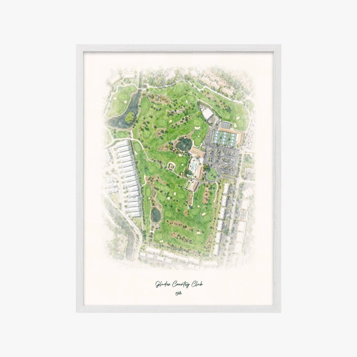 Glades Country Club white frame