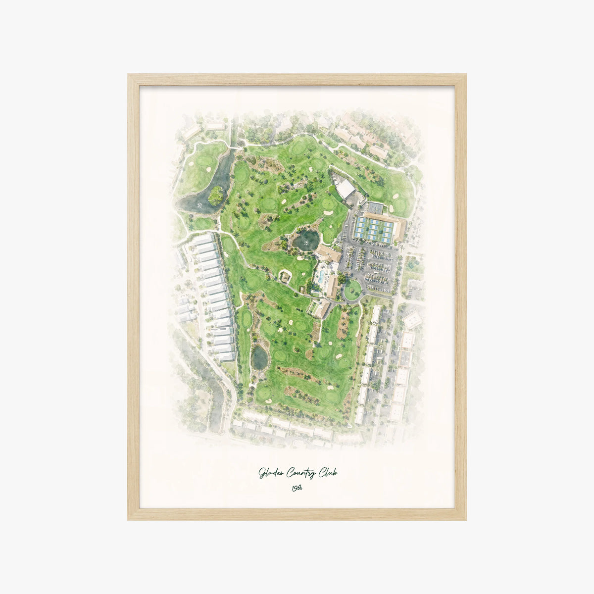 Glades Country Club wood frame