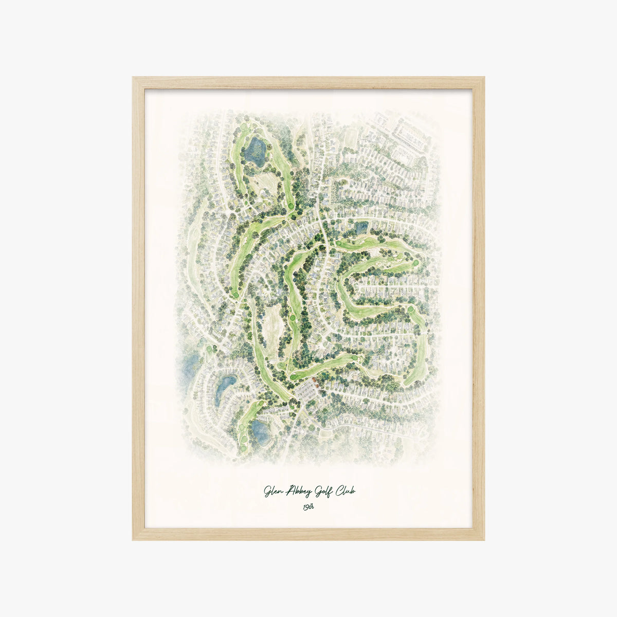Glen Abbey Golf Club wood frame