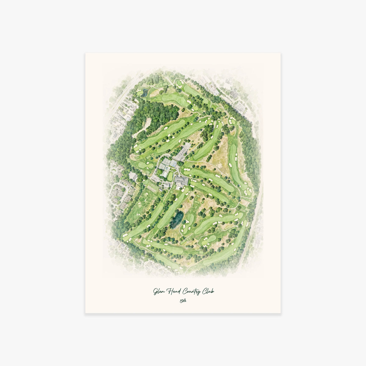Glen Head Country Club printed artwork