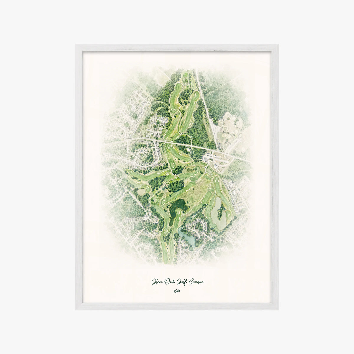 Glen Oak Golf Course white frame