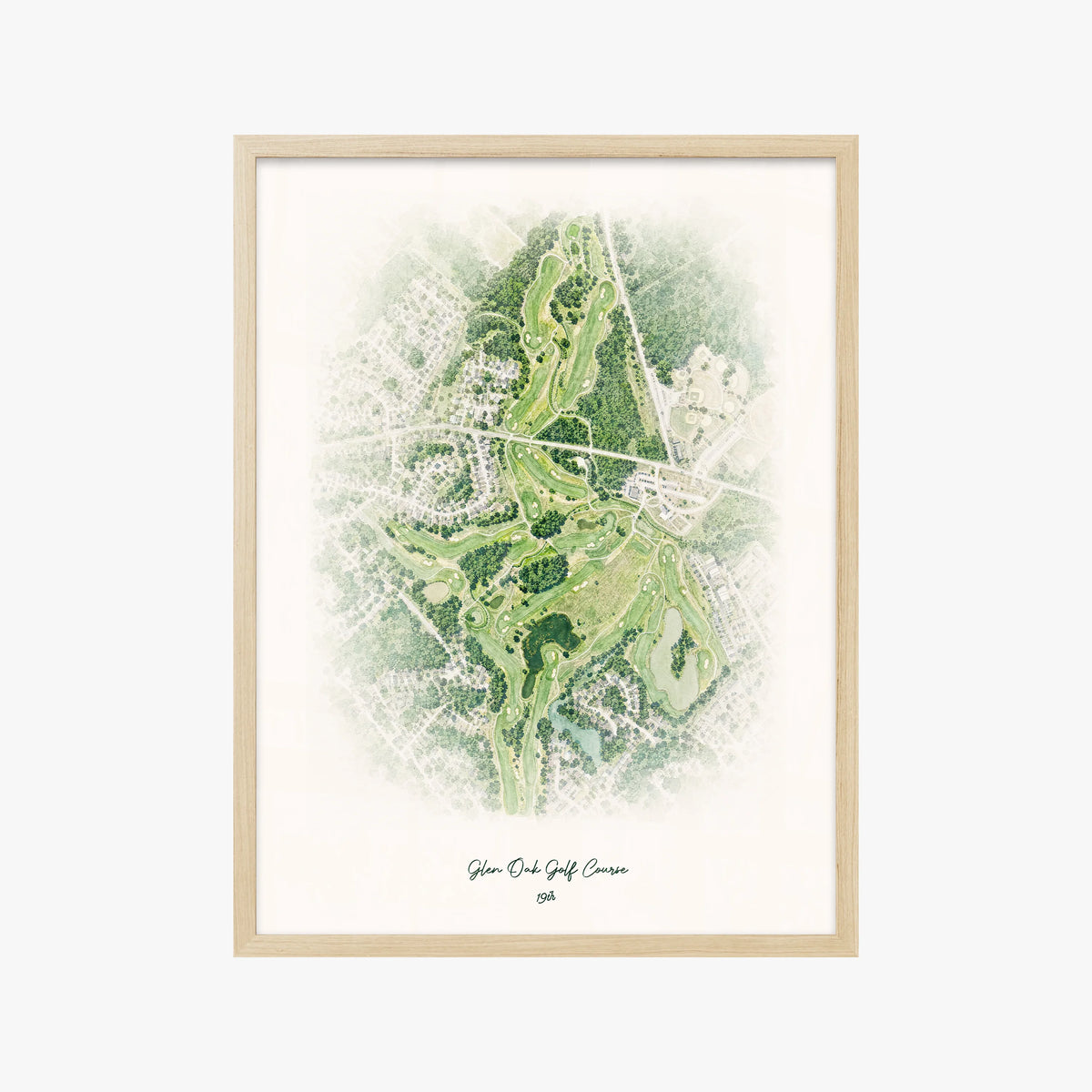 Glen Oak Golf Course wood frame