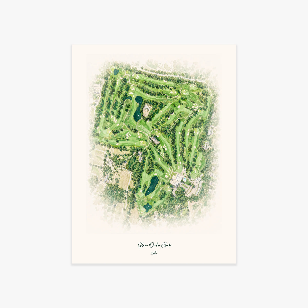 Glen Oaks Club printed artwork