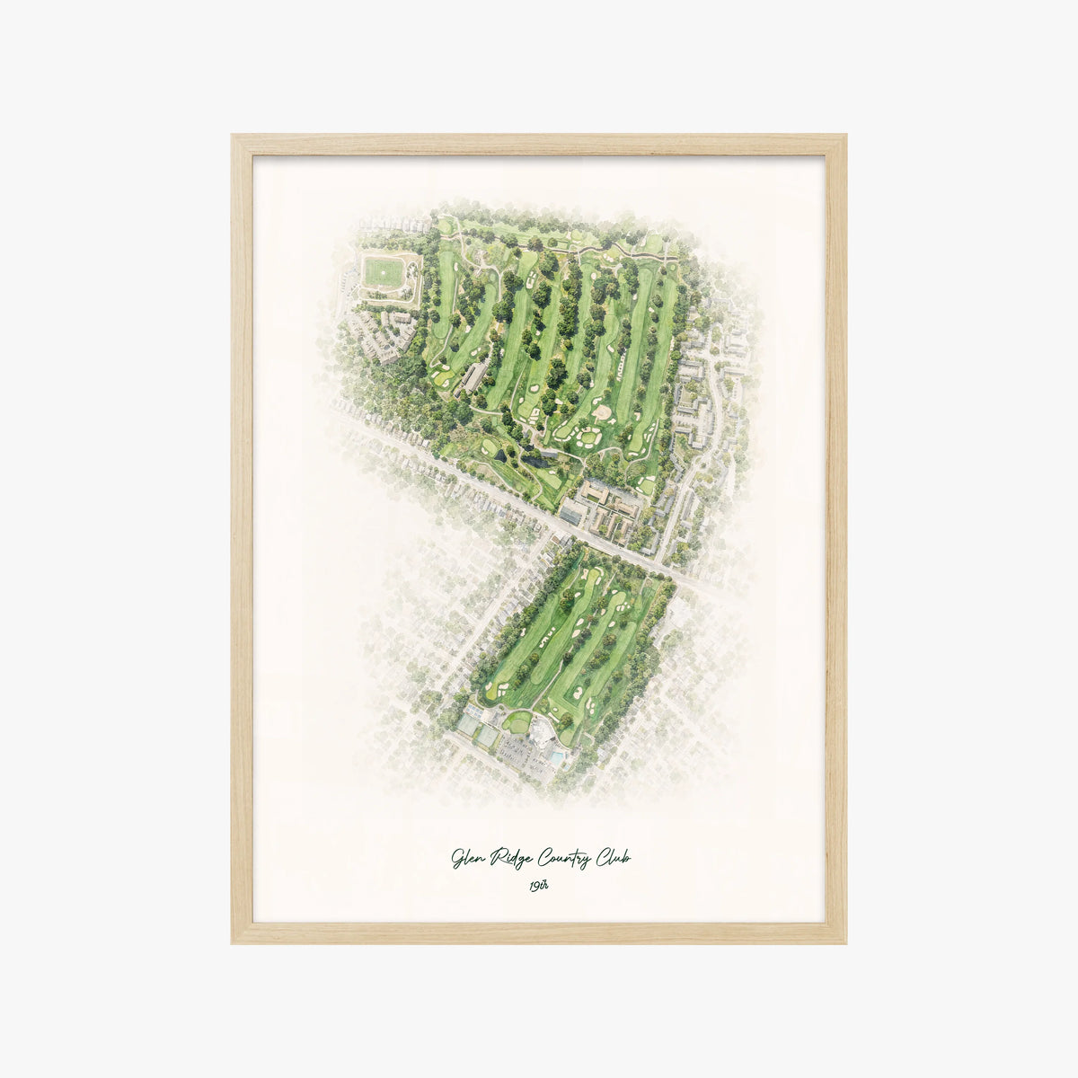 Glen Ridge Country Club wood frame