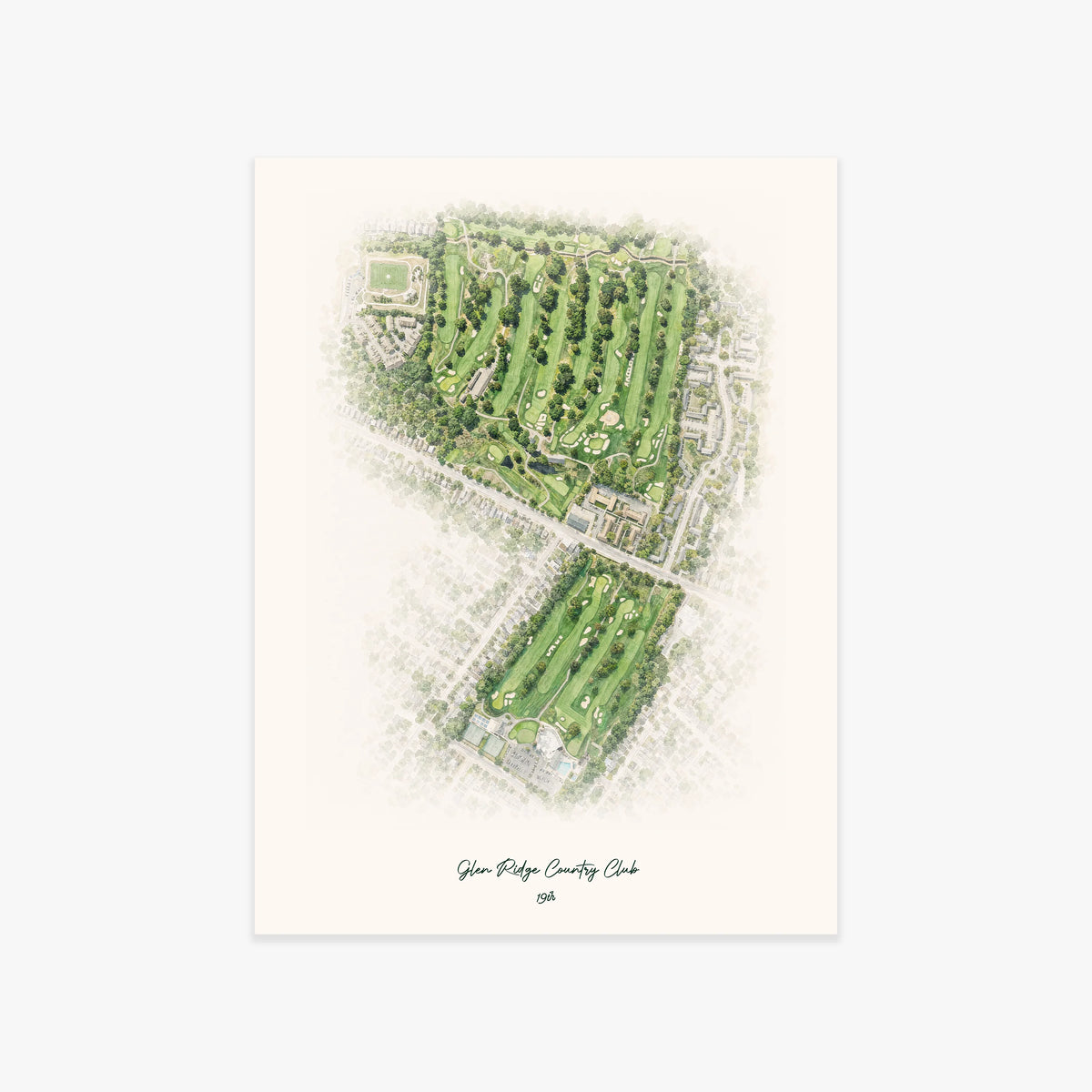 Glen Ridge Country Club printed artwork
