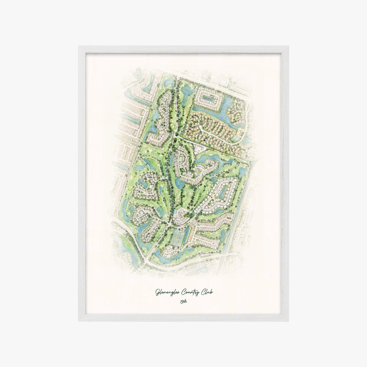 Gleneagles Country Club white frame