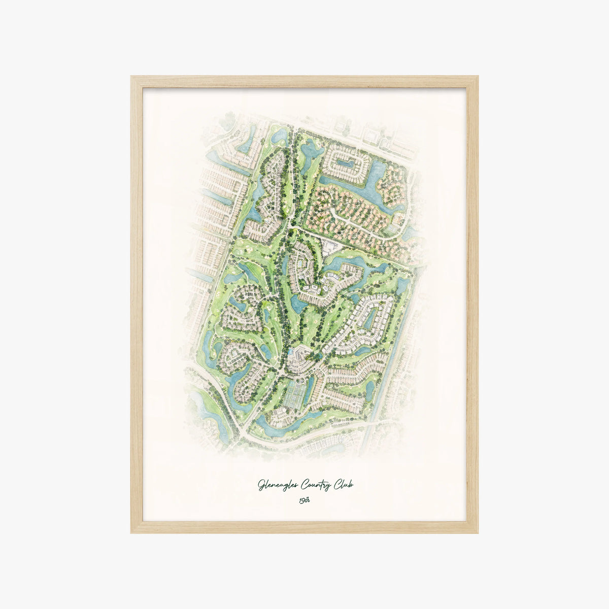 Gleneagles Country Club wood frame