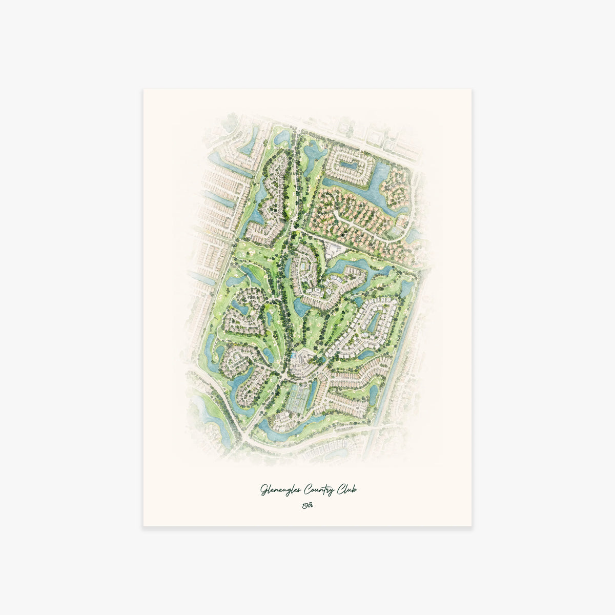 Gleneagles Country Club printed artwork