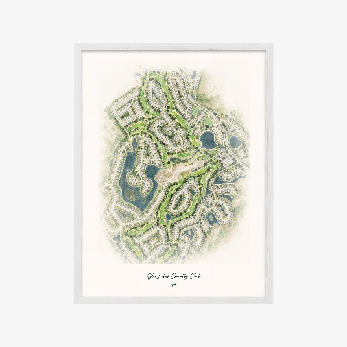 GlenLakes Country Club white frame
