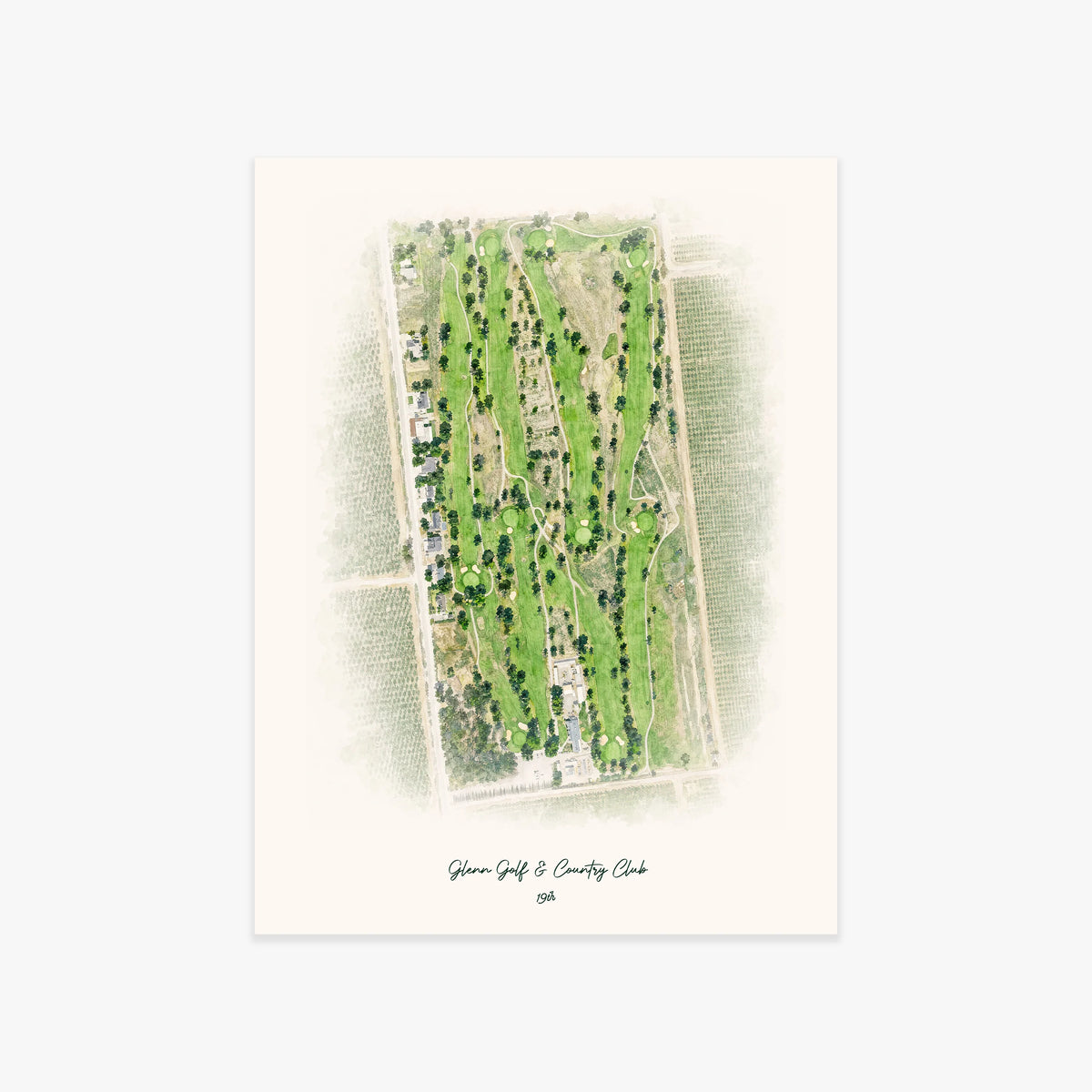 Glenn Golf & Country Club printed artwork