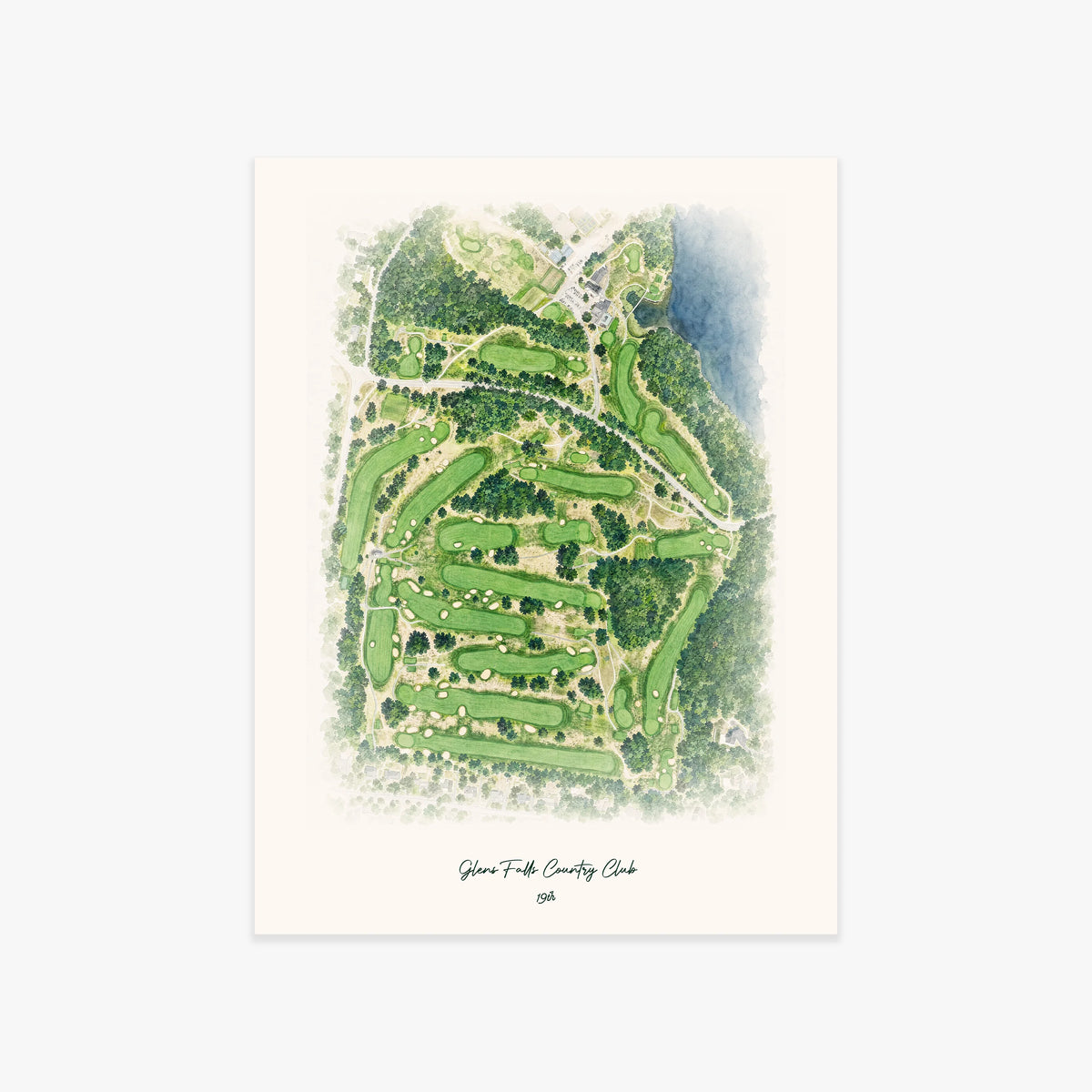 Glens Falls Country Club printed artwork