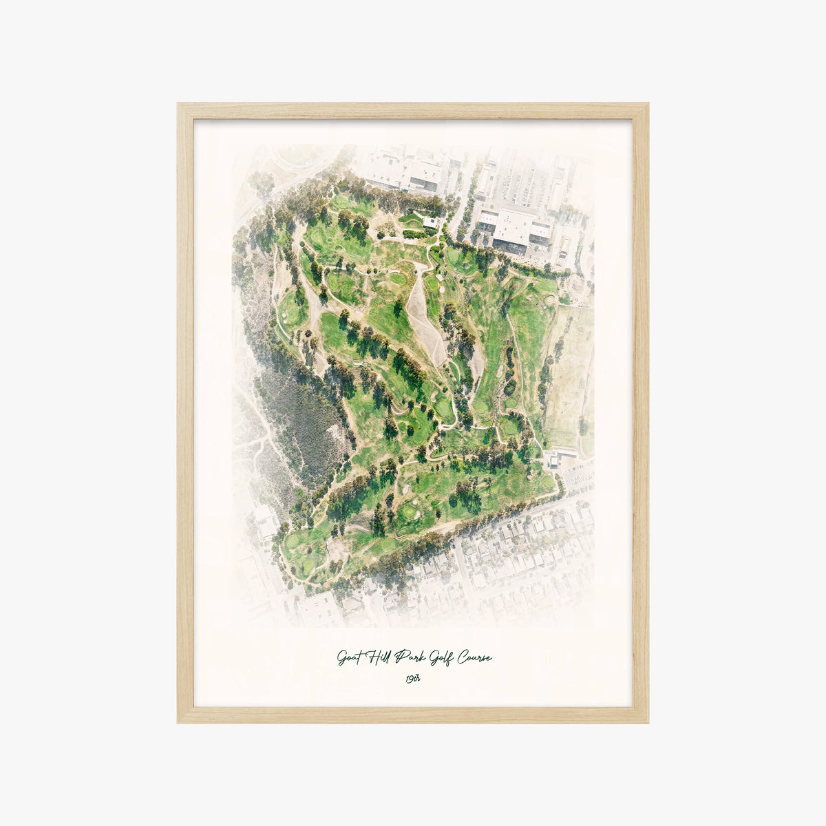 Goat Hill Park Golf Course wood frame